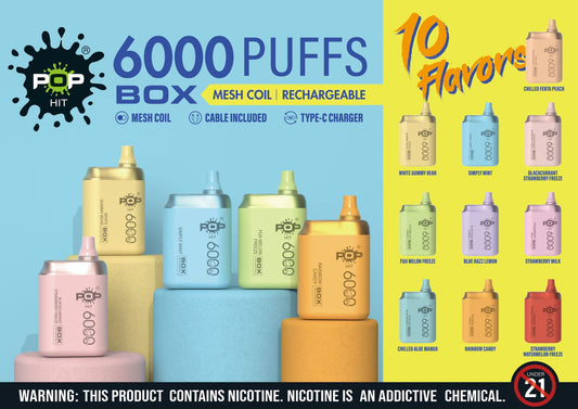 Pop Hit Disposable Box 6000 Puffs Review