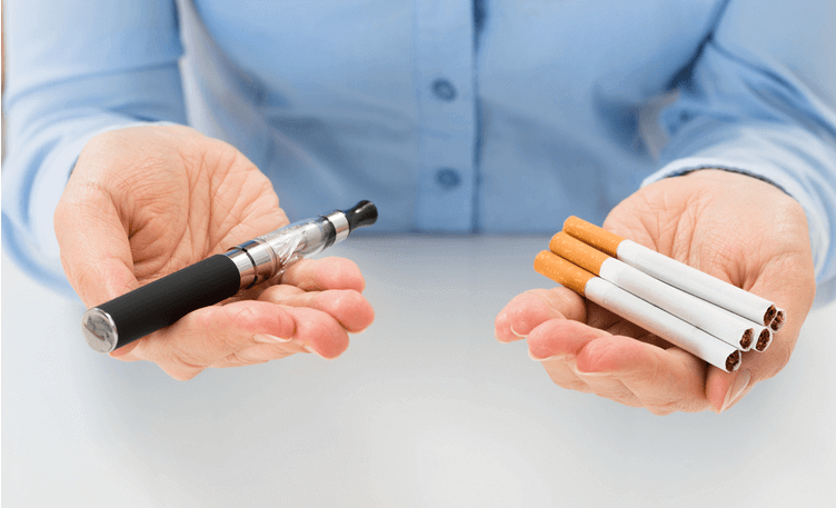 How do vaping e cigarettes different from smoking cigarettes