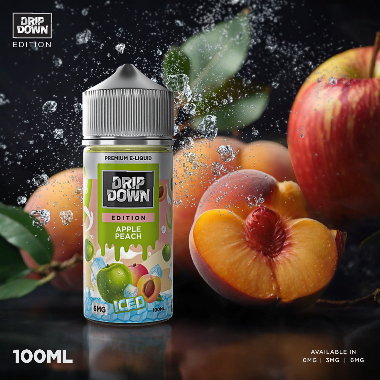 Drip Down Apple Peach Ice 100ml by Editon Series At Best Price In Paki VapeMall Drip Down Apple Peach Ice 100ml by Editon Series At Best Price In Paki VapeMall