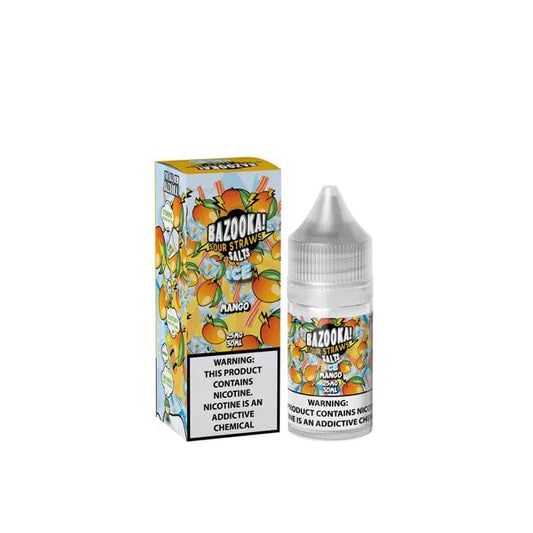Bazooka Mango Ice Sour Straws Salt 30ml E-juice At Best Price In Pakistan - VapeMall