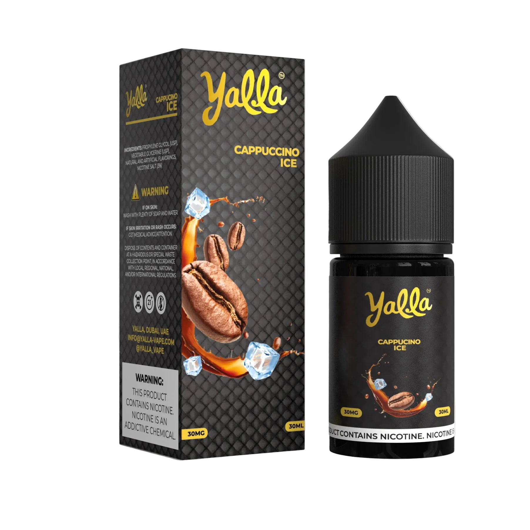 Yalla Cappuccino Ice Nic Salt 30ml Price in Pakistan VapeMall Yalla Cappuccino Ice Nic Salt 30ml Price in Pakistan VapeMall