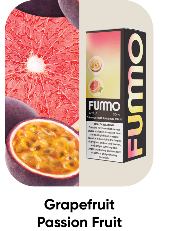 Fumo Aqua  GrapeFruit Passion Fruit At Best Price In Pakistan - VapeMall