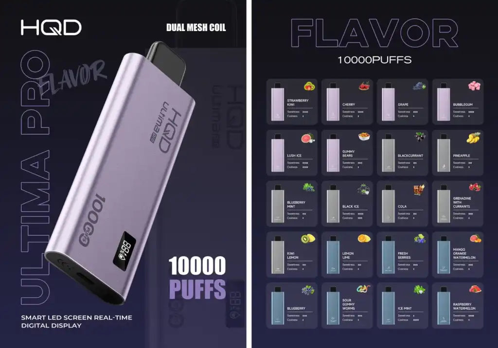 HQD Disposable Ultimate Pro Disposable 10,000 Puffs At Best Price In Pakistan - VapeMall