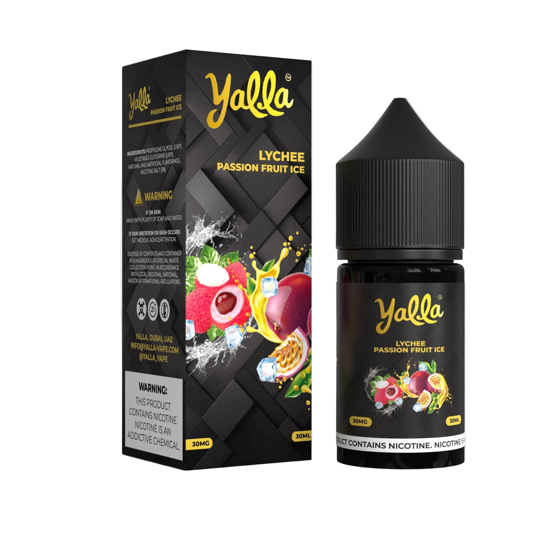 Yalla Lychee Passionfruit Ice Nic Salt 30ml Price Pakistan – VapeMall