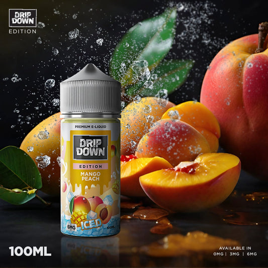 Drip Down Mango Peach Ice 100 ml At Best Price In Pakistan - VapeMall