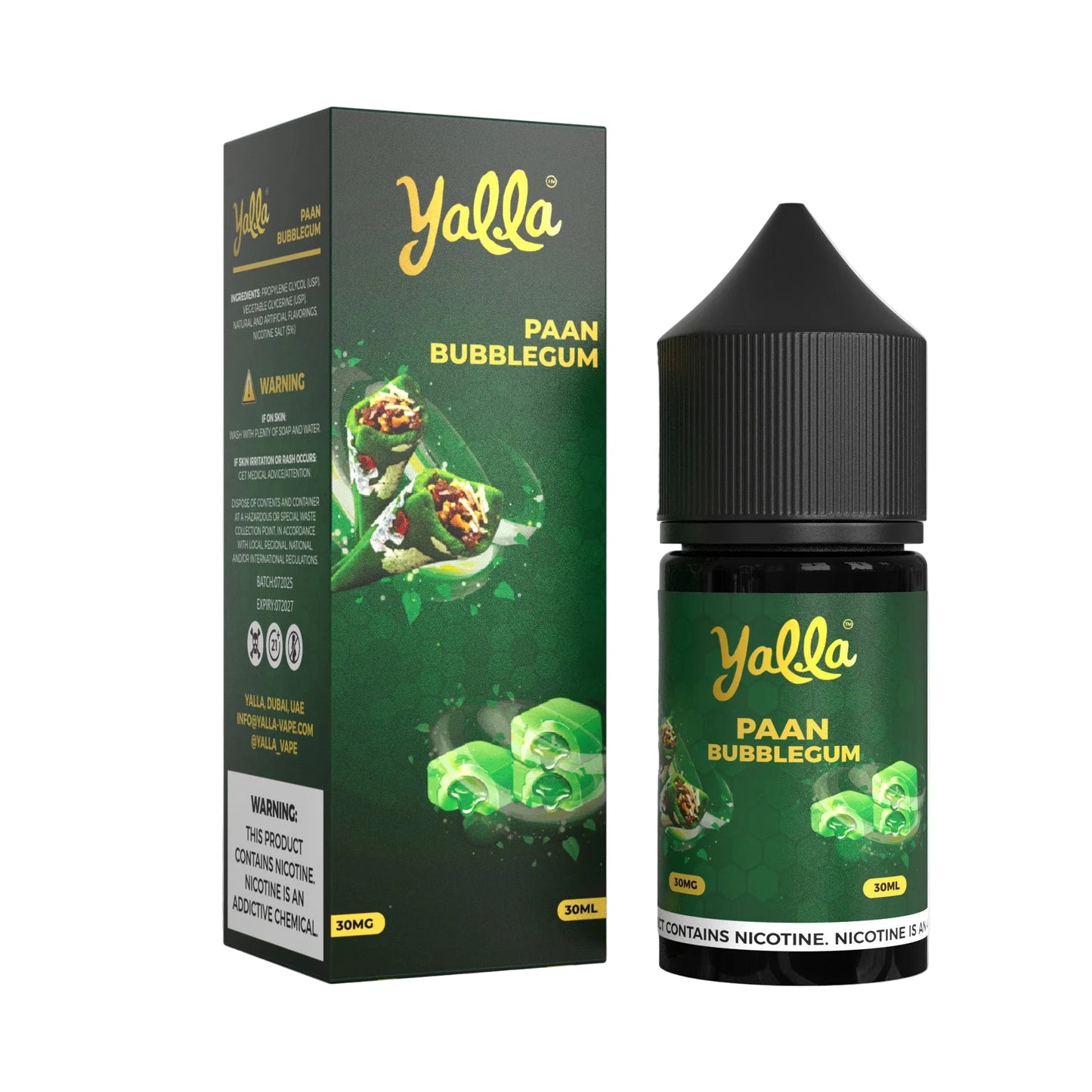 Yalla Paan Series Paan Bubblegum 30ml Best Price in Pakistan