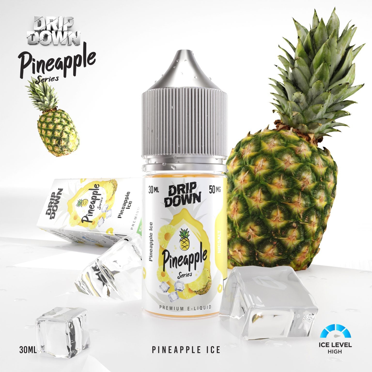 Drip Down Pineapple Ice 30ML | Tropical Vape Juice with Menthol VapeMall Drip Down Pineapple Ice 30ML | Tropical Vape Juice with Menthol VapeMall