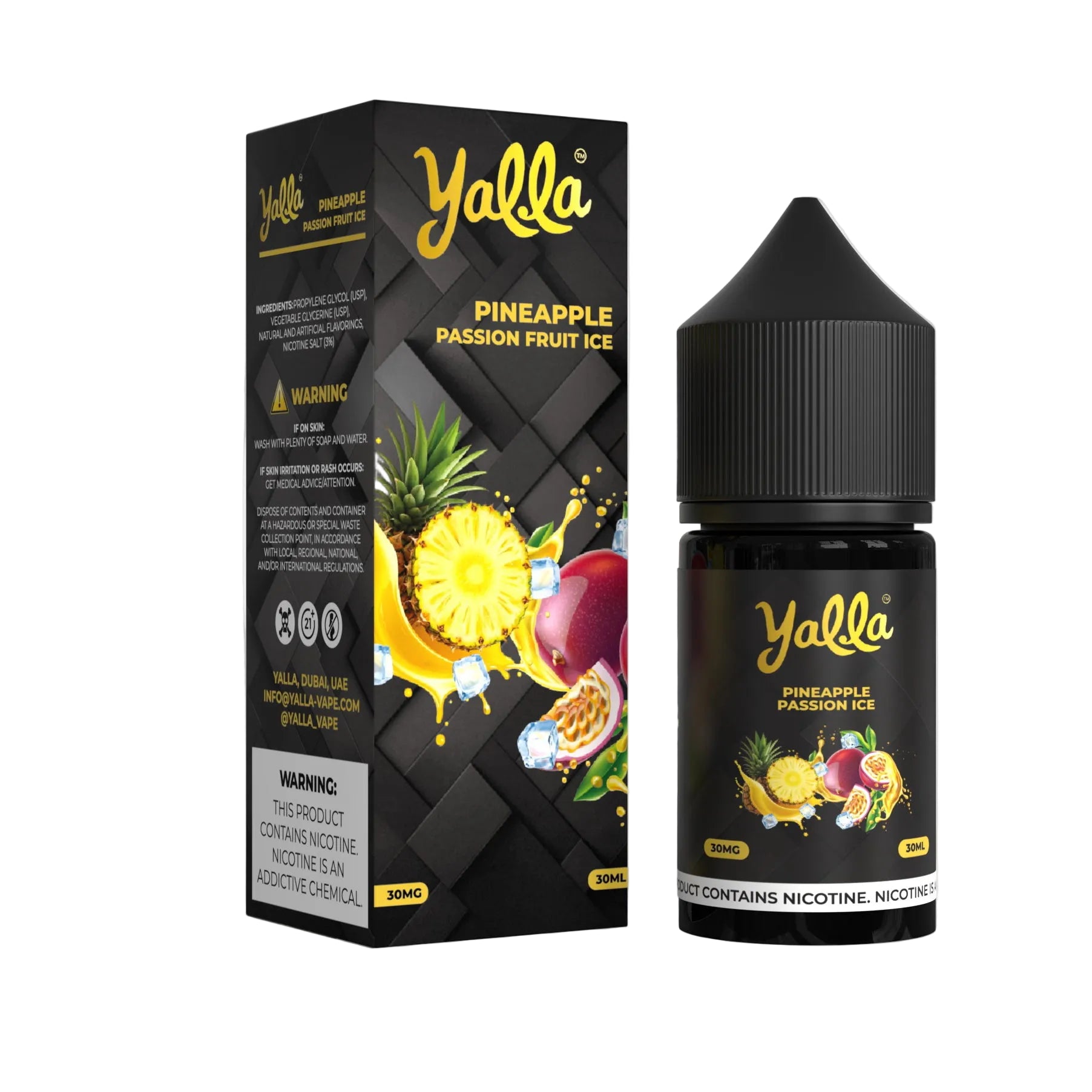 Yalla Pineapple Passionfruit Ice Nic Salt 30ml Price Pakistan VapeMall Yalla Pineapple Passionfruit Ice Nic Salt 30ml Price Pakistan VapeMall