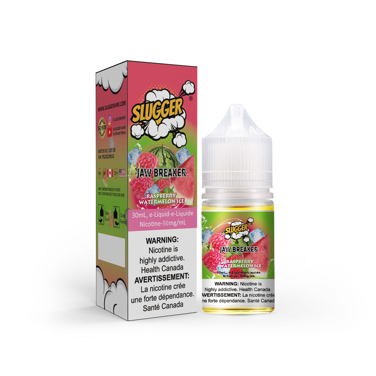 Slugger Raspberry Watermelon Ice by Jaw Breaker Series 30ml At Best Price In Pakistan