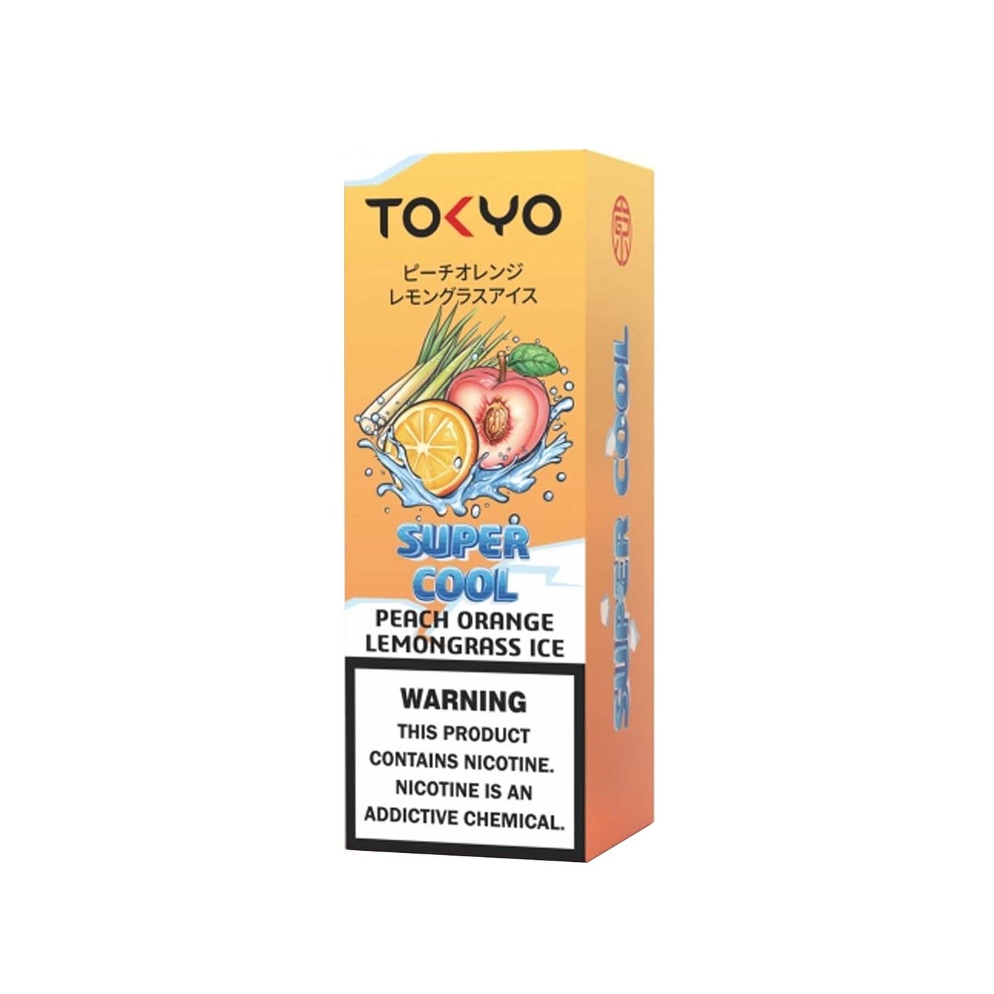 Tokyo Peach Orange Lemongrass Salt 30 ml Super Cool Series