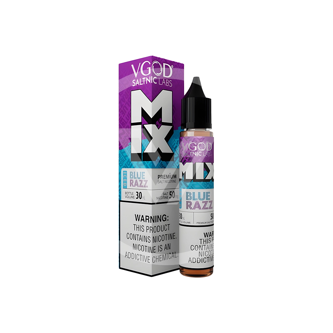 VGOD Mix Series Ice Blue Razz Salt Nic 30ml Ejuice - VapeMall