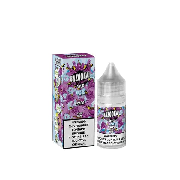 Bazooka Grape Ice Sour Straws Salt 30ml E-juice At Best Price In Pakistan - VapeMall