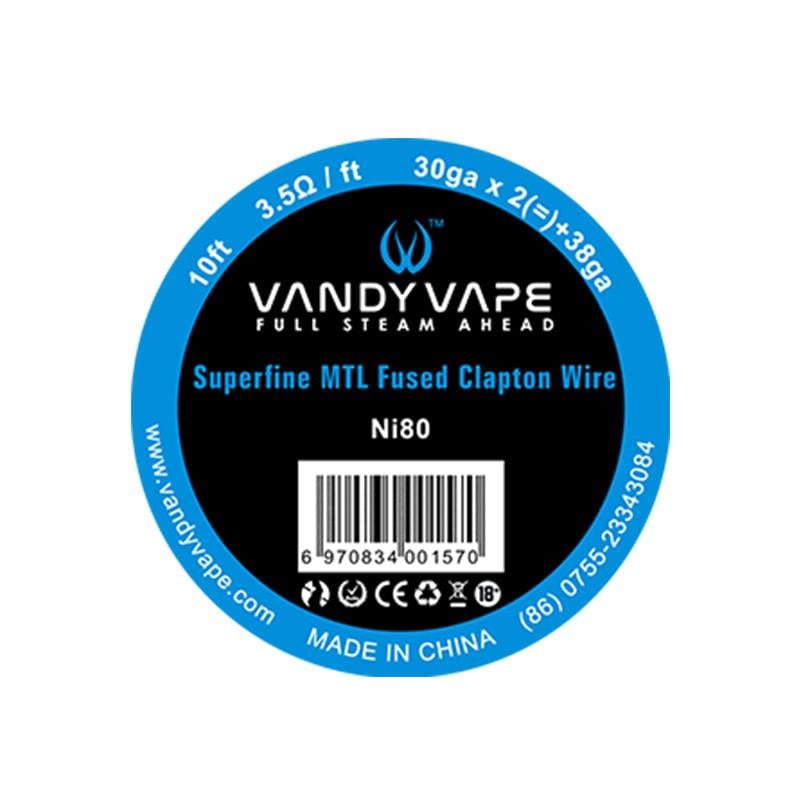 Vandyvape Clapton Ni80 Wire (30ga*2+38ga) (26ga+35ga) 10ft