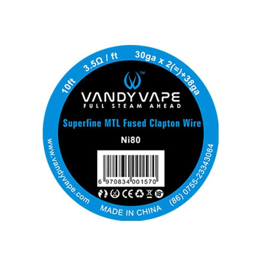 Vandyvape Clapton Ni80 Wire (30ga*2+38ga) (26ga+35ga) 10ft