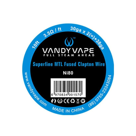 Vandyvape Clapton Ni80 Wire (30ga*2+38ga) (26ga+35ga) 10ft