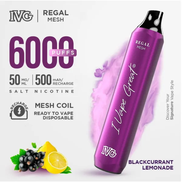 Ivg Regal Disposable 6000 Puffs At Best Price In Pakistan - VapeMall