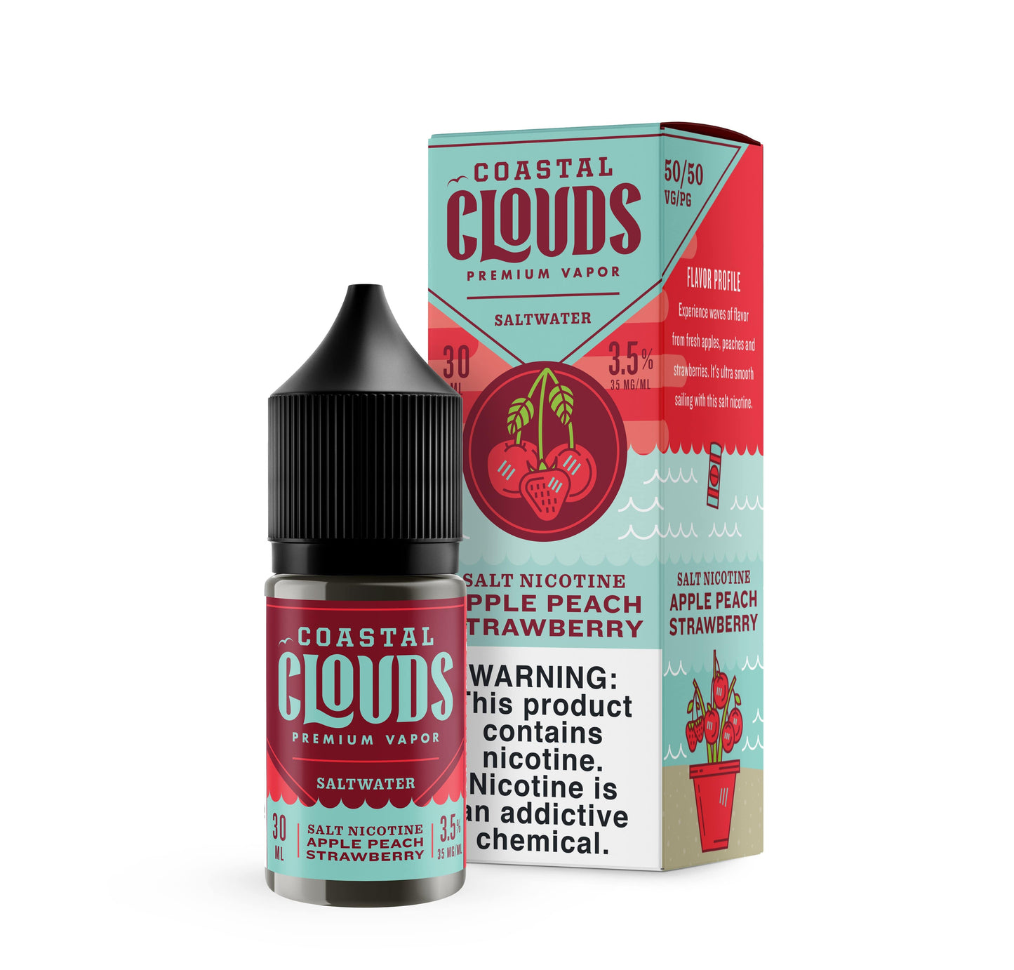 Saltwater Apple Peach Strawberry