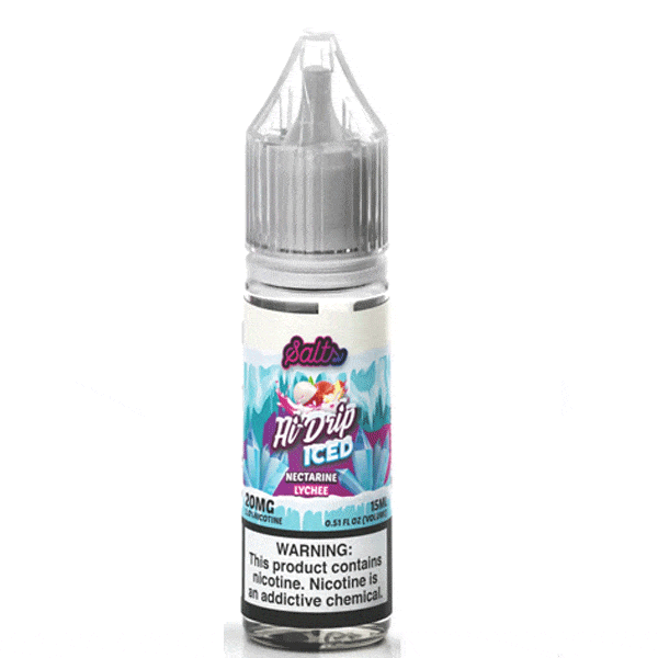 Buy Iced Nectarine Lychee NIC Salt 15ml by Hi Drip Ejuice and Eliquid - VapeMall