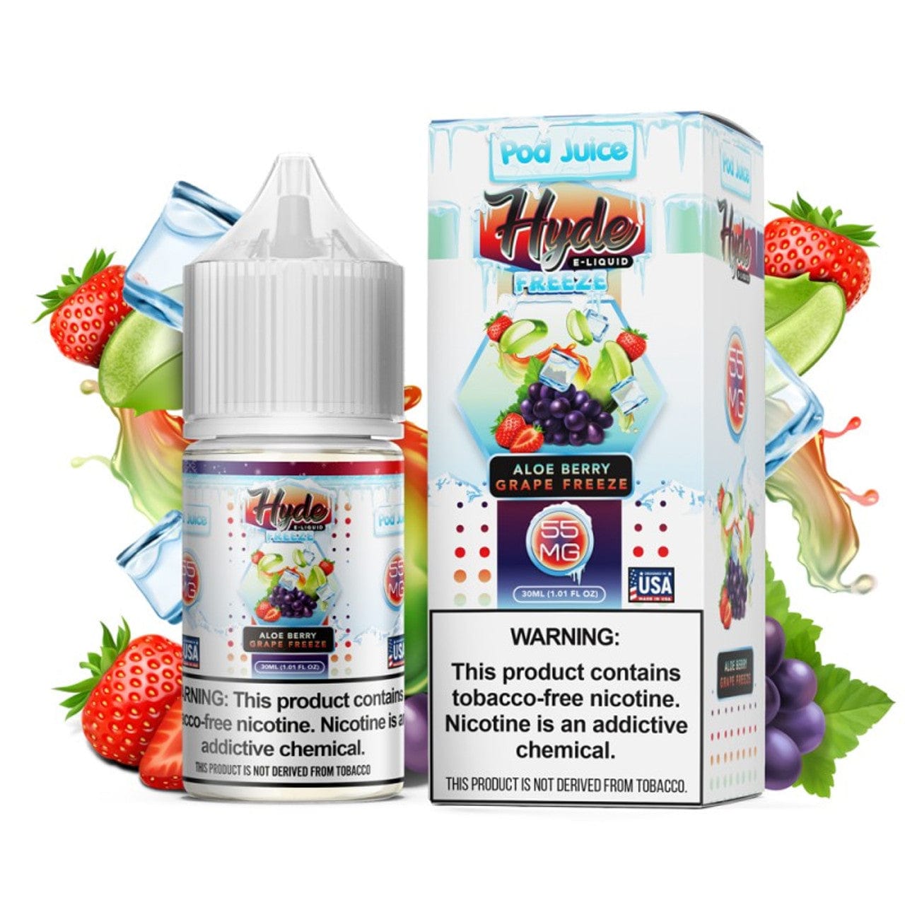 Buy Freeze Aloe Berry Grape Pod Juice X Hyde Salt 30 ml At Best Price In Pakistan - VapeMall