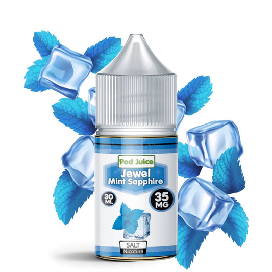 Buy Jewel Mint Sapphire Pod Juice Salt 30 ml At Best Price In Pakistan - VapeMall