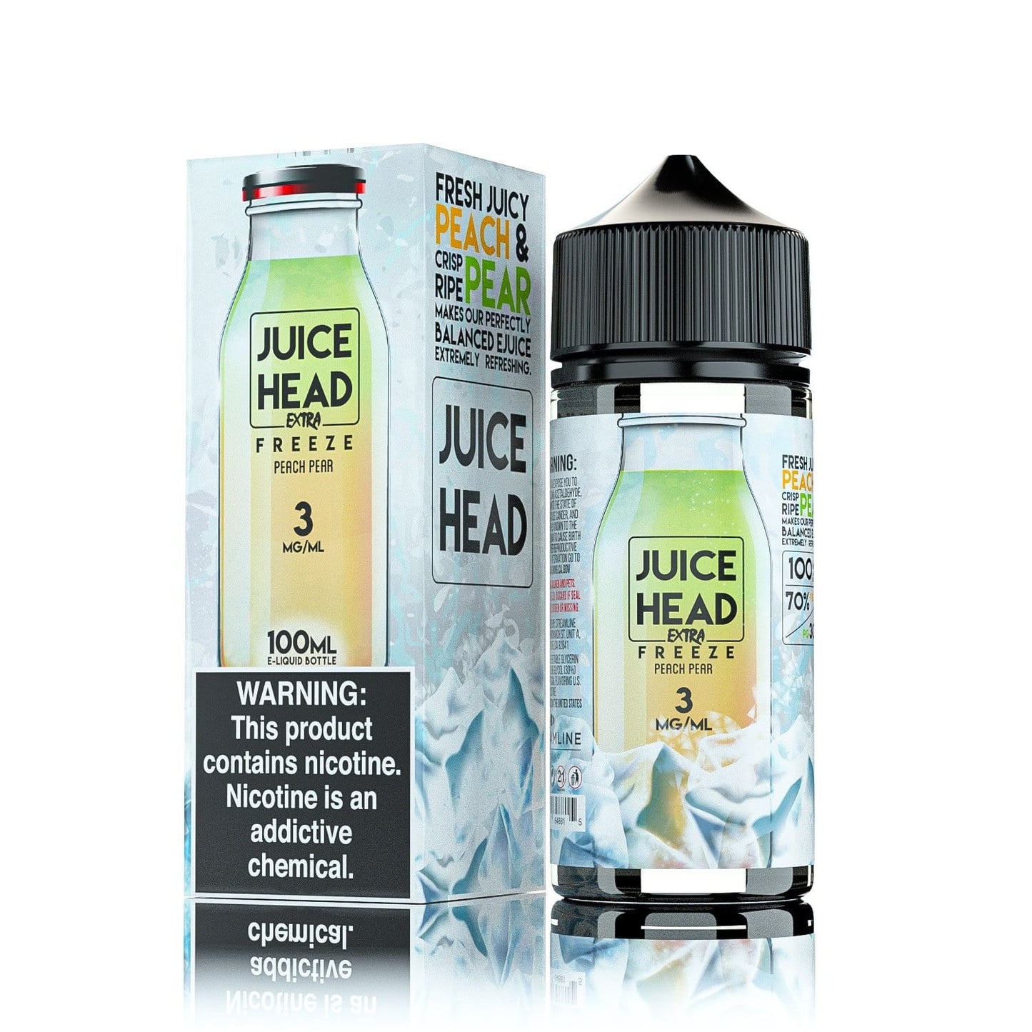 Peach Pear Extra Freeze by Juice Head Eliquid and EjuicePeach Pear Extra Freeze by Juice Head Eliquid