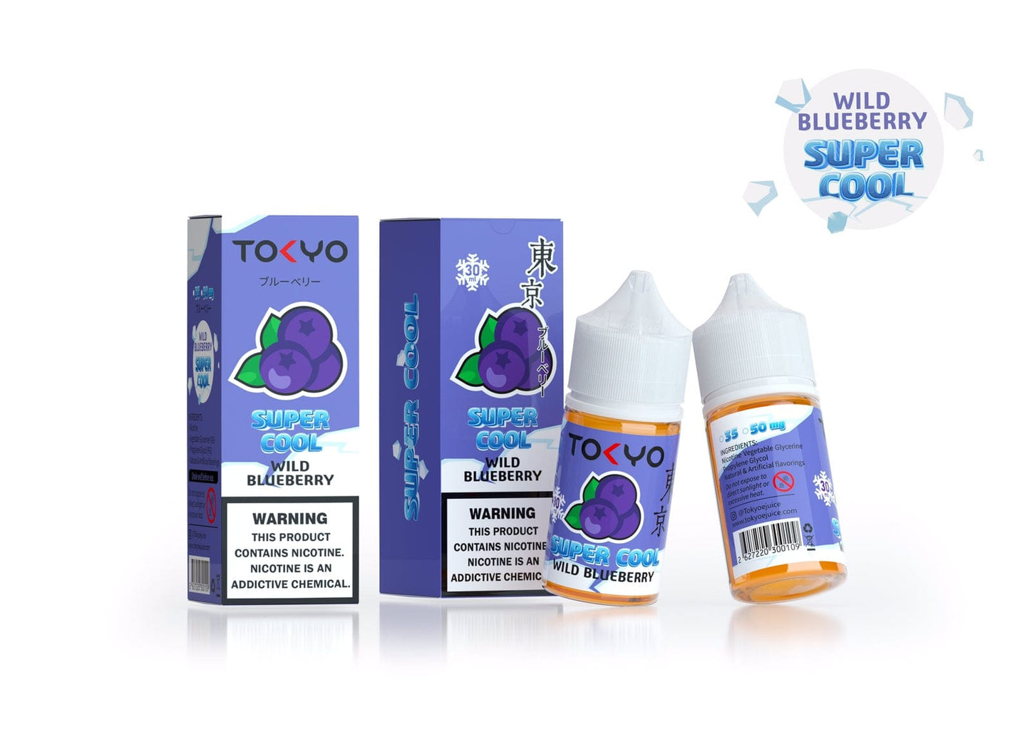 Wild Blueberry By Tokyo Salt 30 ml Super Cool Series At Best Price In Pakistan - VapeMall
