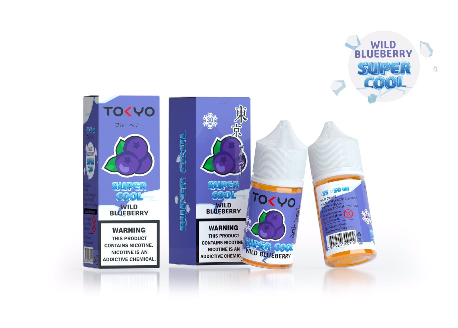 Wild Blueberry By Tokyo Salt 30 ml Super Cool Series At Best Price In Pakistan - VapeMall
