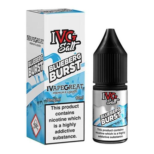 Blueberg Burst Nic Salts by IVG Ejuice and Eliquids