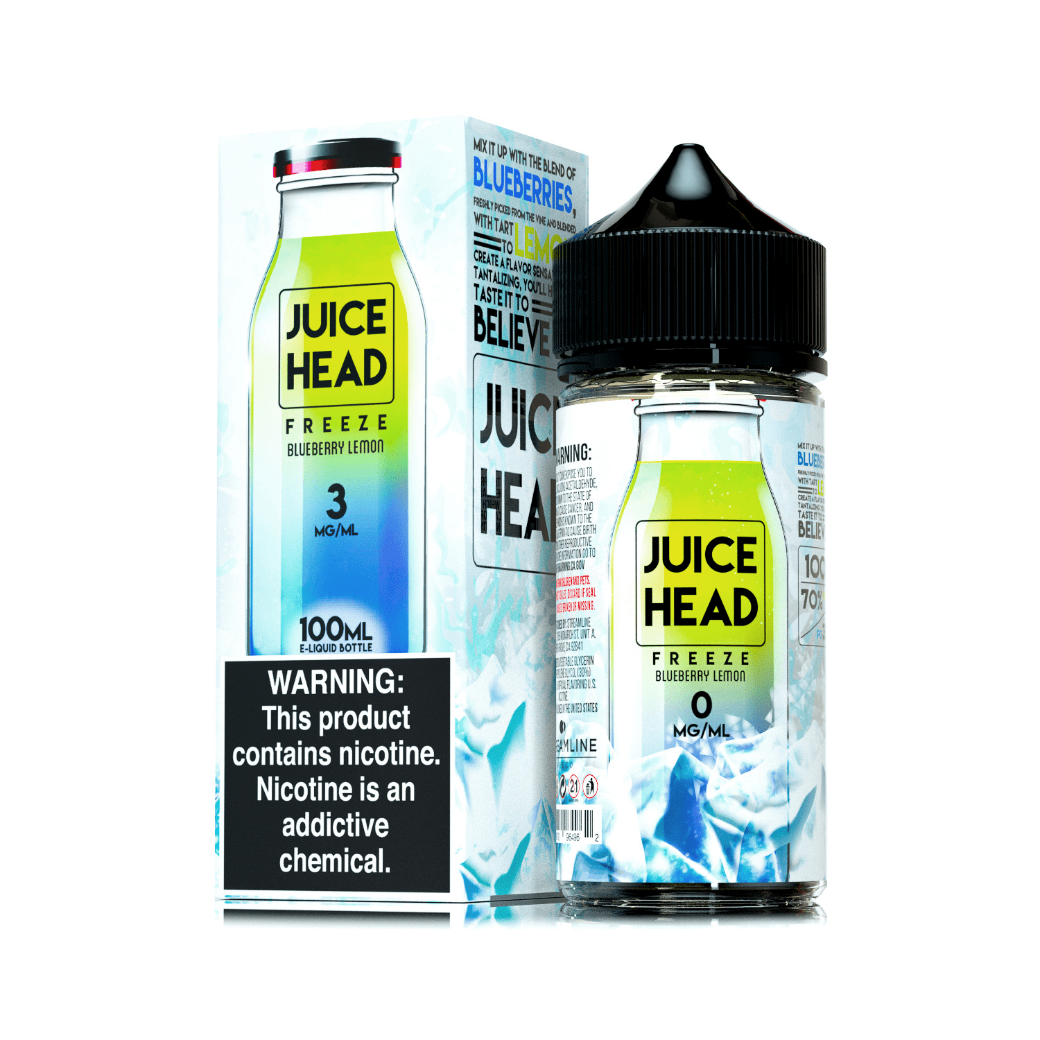 Blueberry Lemon Freeze by Juice Head Eliquid and Ejuice - VapeMall