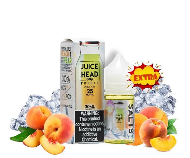 Peach Pear Extra Freeze Nic Salt by Juice Head  30ml