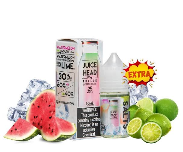 Watermelon Lime Extra Freeze Nic Salt by Juice Head  30ml Ejuice - VapeMall