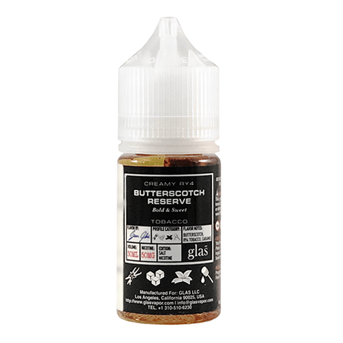 Creamy RY4 Butterscotch Reserve Tobacco Nic Salt  30ml Ejuice