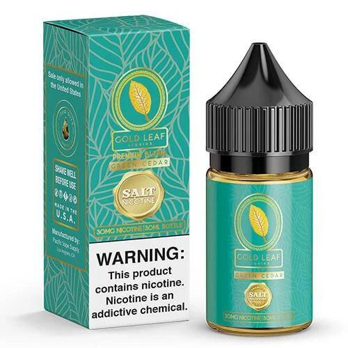 Green Cedar Salt Nic by Gold Leaf Ejuice 30ml