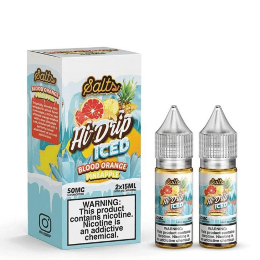 Iced Blood Orange Pineapple NIC Salt by Hi Drip Ejuice and Eliquid