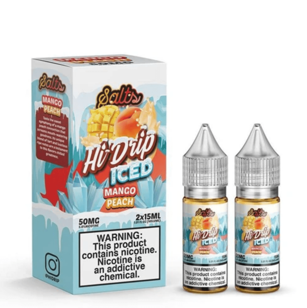 Iced Mango Peach NIC Salt by Hi Drip Ejuice and Eliquid