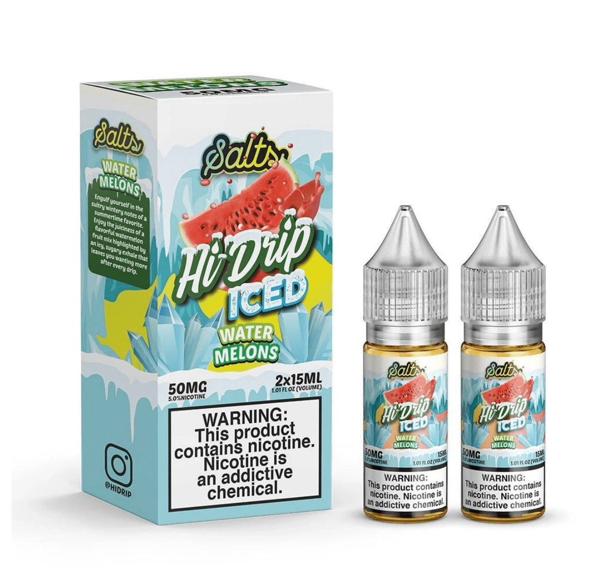 Iced Watermelon NIC Salt by Hi Drip Ejuice and Eliquid