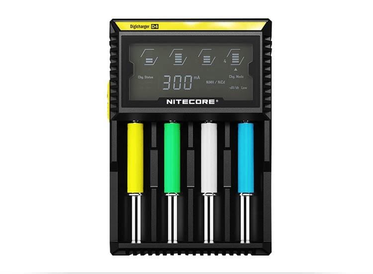 Nitecore Intellicharger D4 LCD 4-Slot Charger