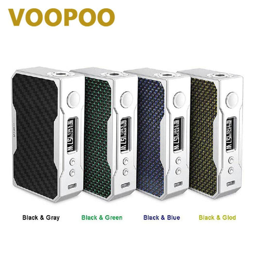 VOOPOO Drag 157W TC Box Mod with 32-bit US Gene Fun Chip Drag 157W TC VW Mod E-cig Vape Box Mod No 18650 Battery