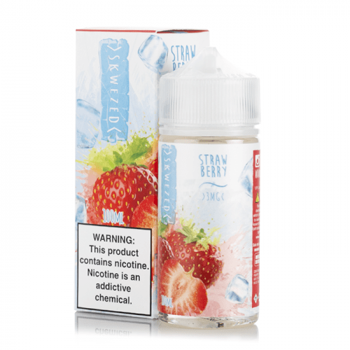 Buy Iced Strawberry E-Liquid By Skwezed 100ML Best Price In Pakistan - VapeMall