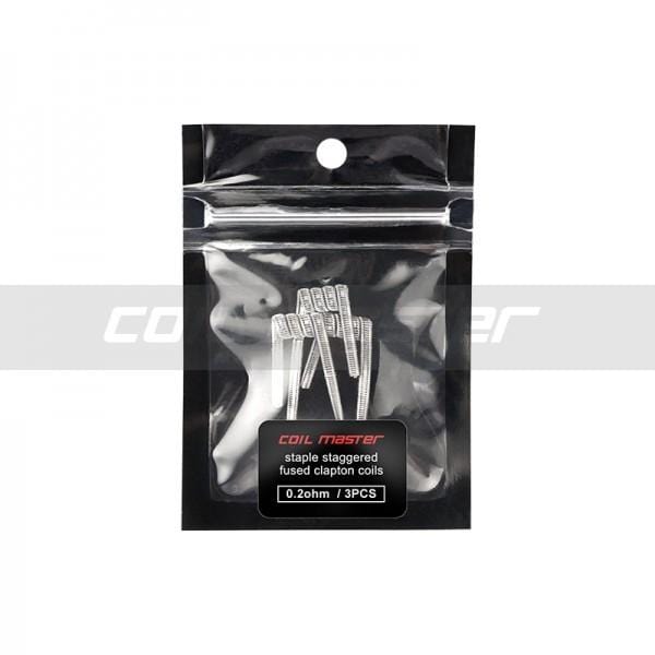 Coil Master Pre - Built 'staple Staggered Fused Clapton Coils' - Pack Of 3