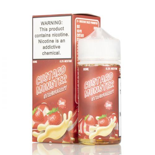 Strawberry Custard - Custard Monster - Jam Monster Liquids 100ml