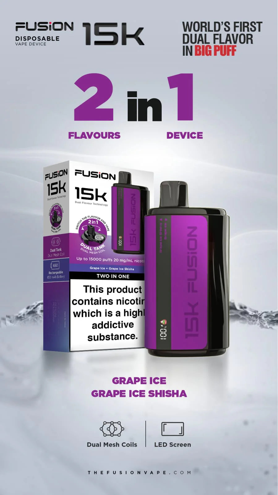 Ivg Fusion Dual Flavour 15k Puffs Disposable At Best Price In Pakistan