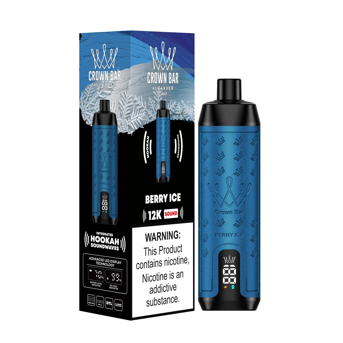 Al Fakher Crown Bar 12000 Puffs Disposable