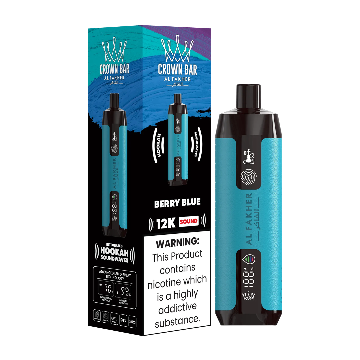 Al Fakher Crown Bar 12000 Puffs Disposable