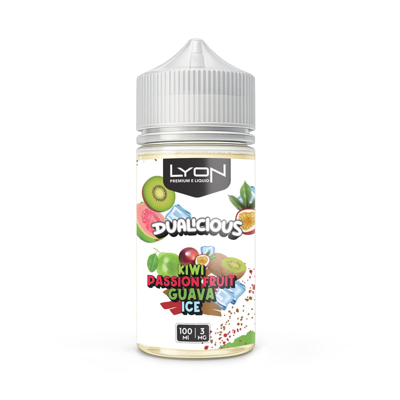 Lyon Dualicious Kiwi Passionfruit Guava Ice 100ml At Best Price In Pakistan