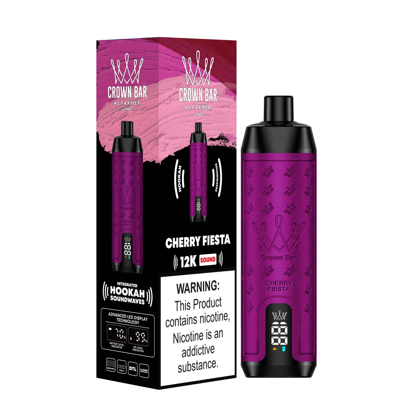 Al Fakher Crown Bar 12000 Puffs Disposable