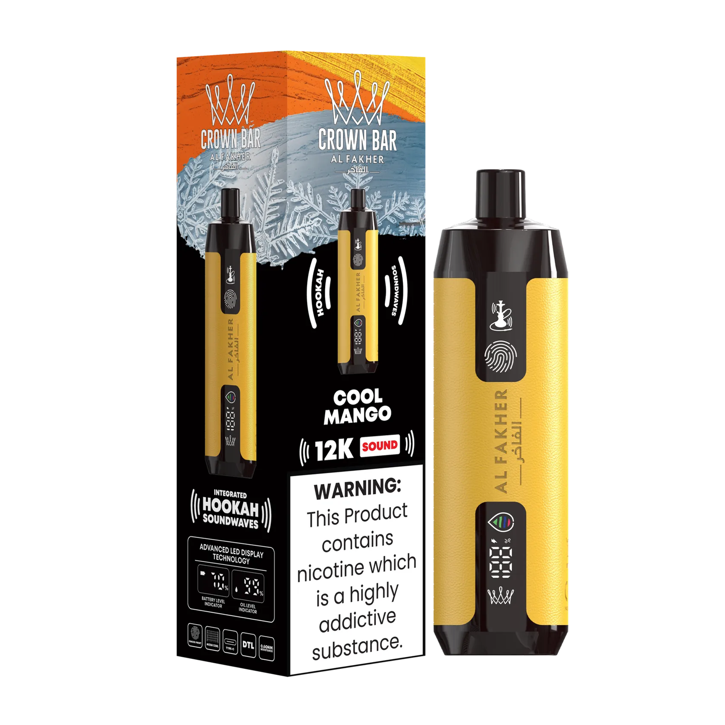 Al Fakher Crown Bar 12000 Puffs Disposable