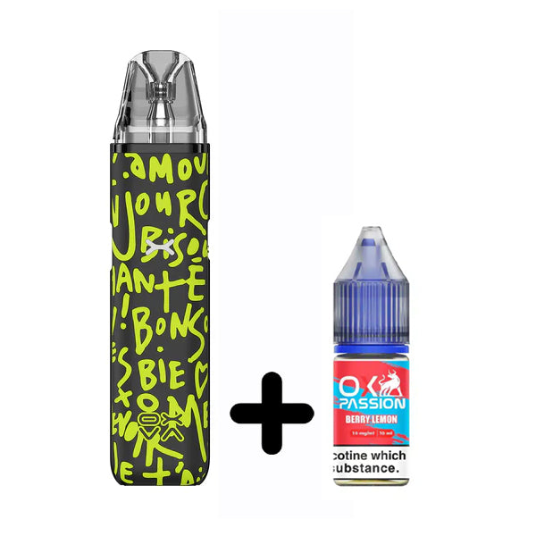 OXVA Xlim Go Pod Kit with 10ml Ox Passion E-Liquid