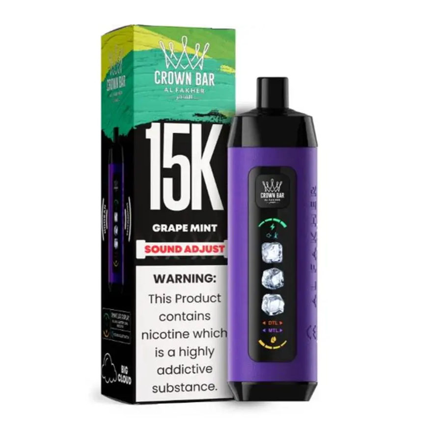Al Fakher Crown Bar 15000 Ice Adjust Puffs Disposable