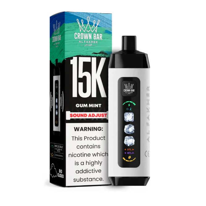 Al Fakher Crown Bar 15000 Ice Adjust Puffs Disposable